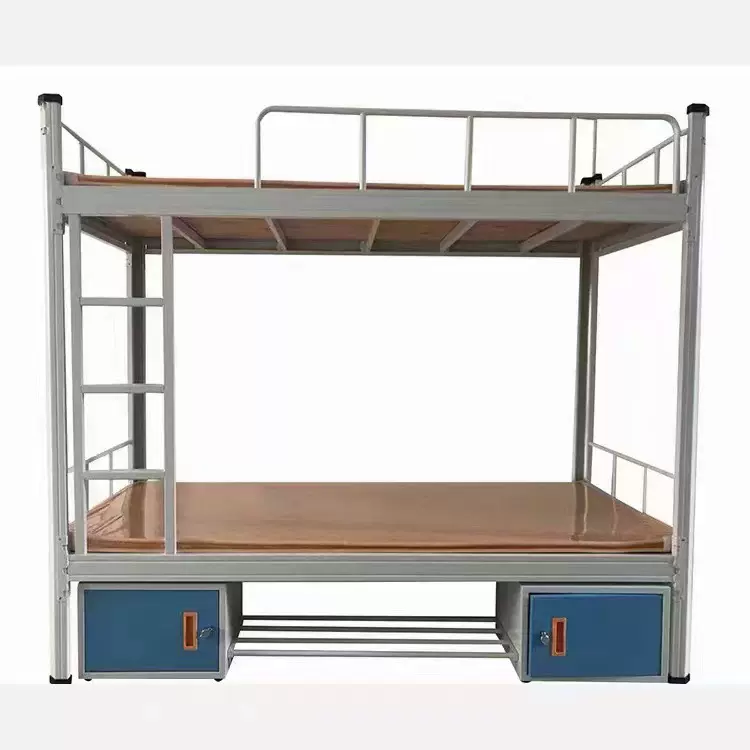 加厚工地上下铺铁床学校宿舍午休床高低床员工公寓双层铁铁艺床床
