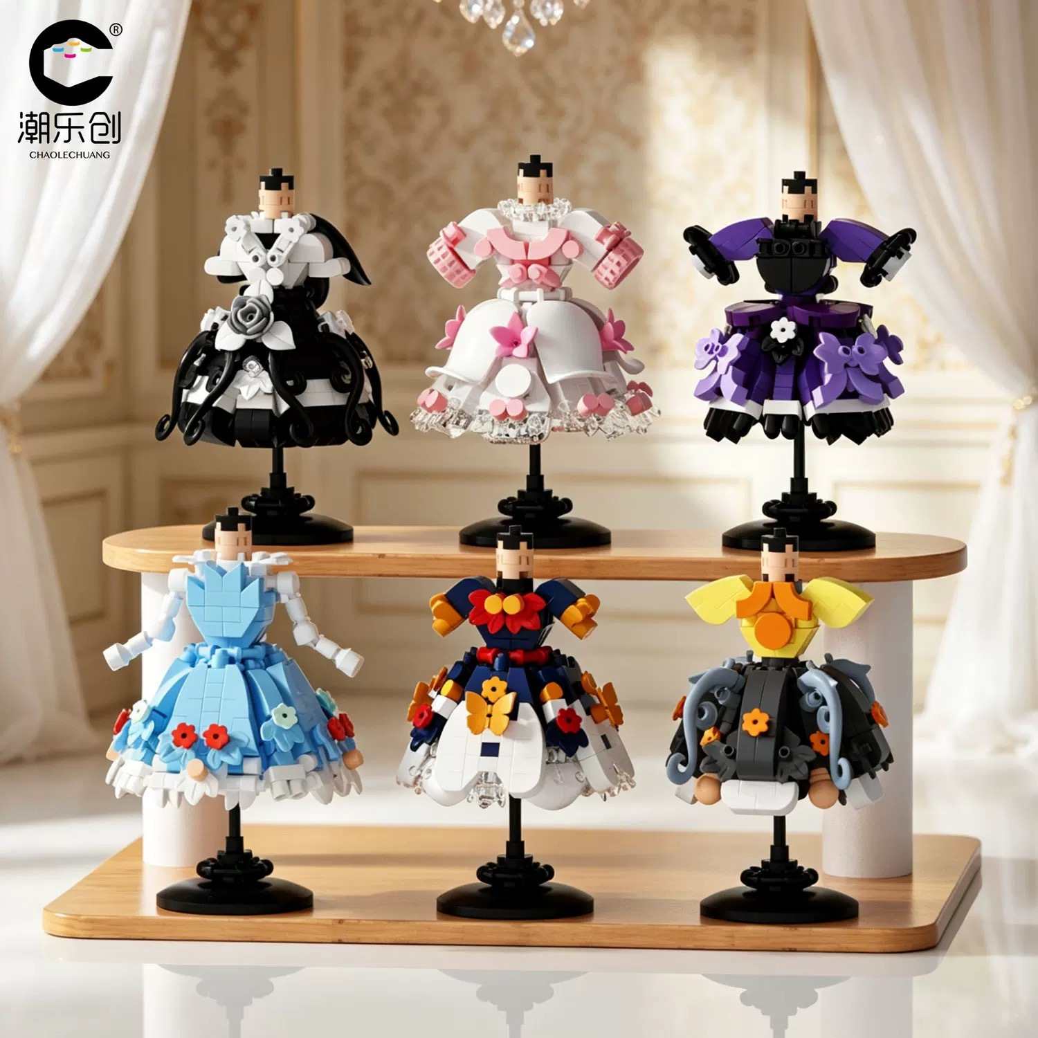 Chaolechuang 7585 Lolita Loli princesa vestido adornos de bloques juguetes para niños regalos para niñas el 1 de junio