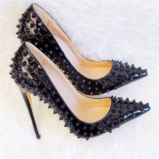 ������ᔼ��^12cm�߸�Ůʽ�r�b��Ь������Ƥ��ɫ��ᔜ\��ŮЬ