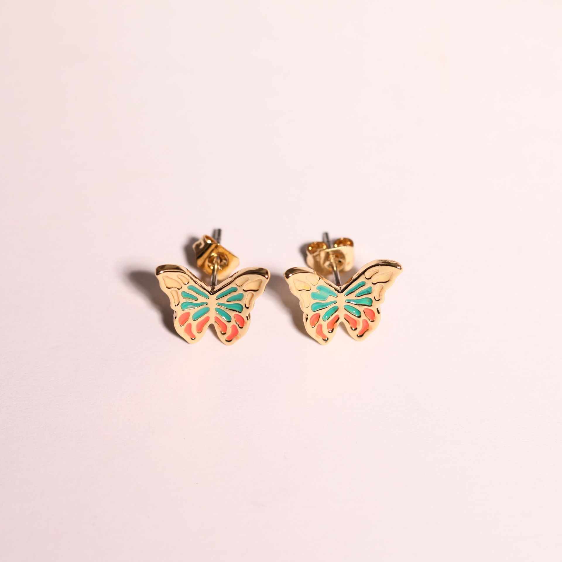 Pendientes con Diseño de Mariposa Exagerado, Estilo Artístico
