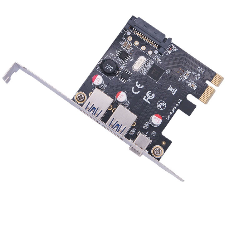 Сетевой графический адаптер PCI-E1X на USB3.1Type-C, адаптер USB3.0 A, карта расширения, можно вставлять вперед