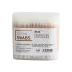 [100 double-headed cotton swabs] disposable cosmetic cotton ear-pulling cotton swabs sanitary cotton round-headed pointed cotton swabs