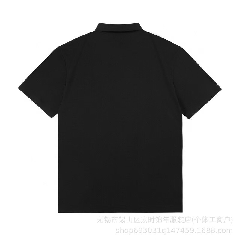 Tnf North Polo Shirt Short Sleeve Summer Business Versatile Comfortable Unisex Summer Breathable Turn-Down Collar Dopamine T-Shirt