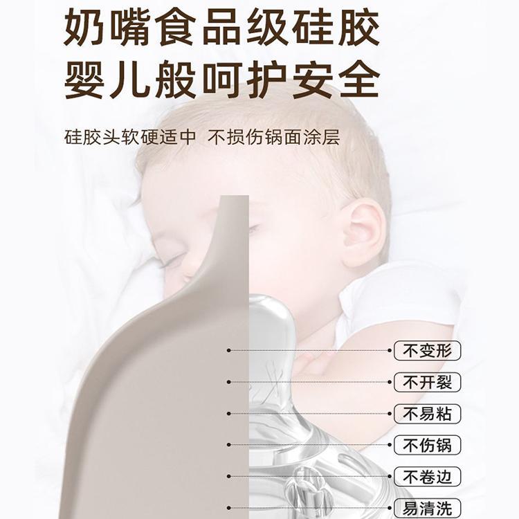 Herramienta de raspador suave de silicona de grado alimenticio resistente a altas temperaturas para el hogar, espátula de crema para hornear, espátula para mezclar