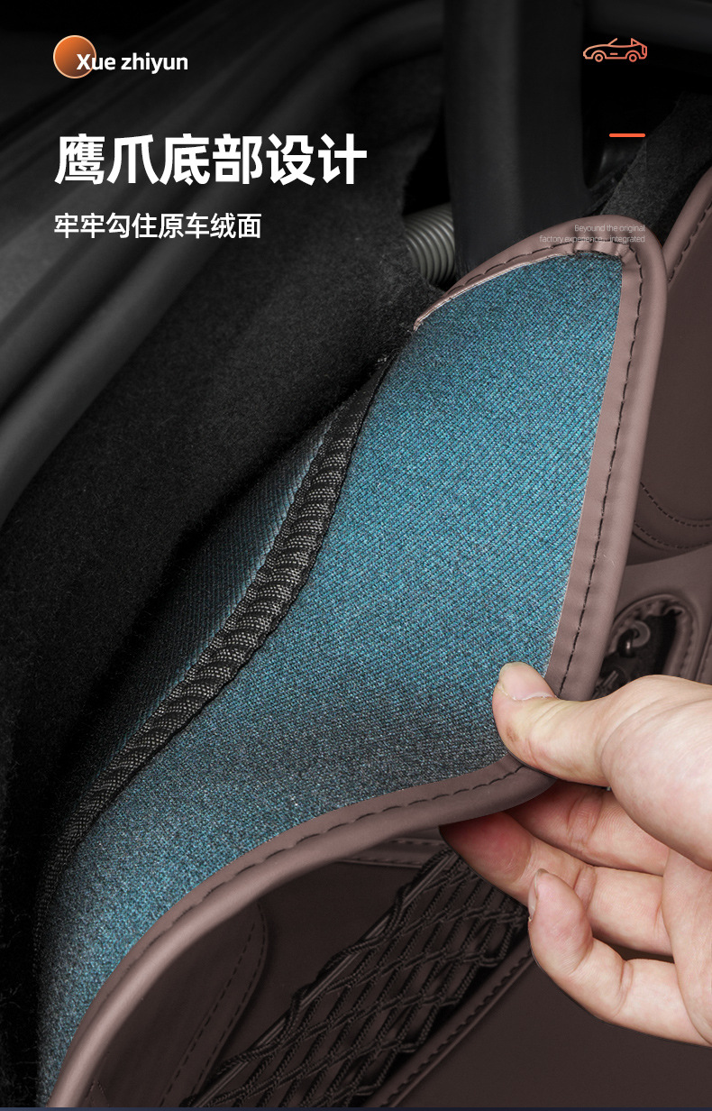 Suitable for 25 Volkswagen Tanyue L Trunk Mats, Genuine Leather Car Interior Modification Accessories, Fully Surrounded Tanyue L Trunk Mats
