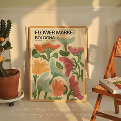 Nordic INS-style decorative painting, fresh and clean, picture frame, floral living room background wall, floor-to-ceiling painting, bedroom abstract wall hanging