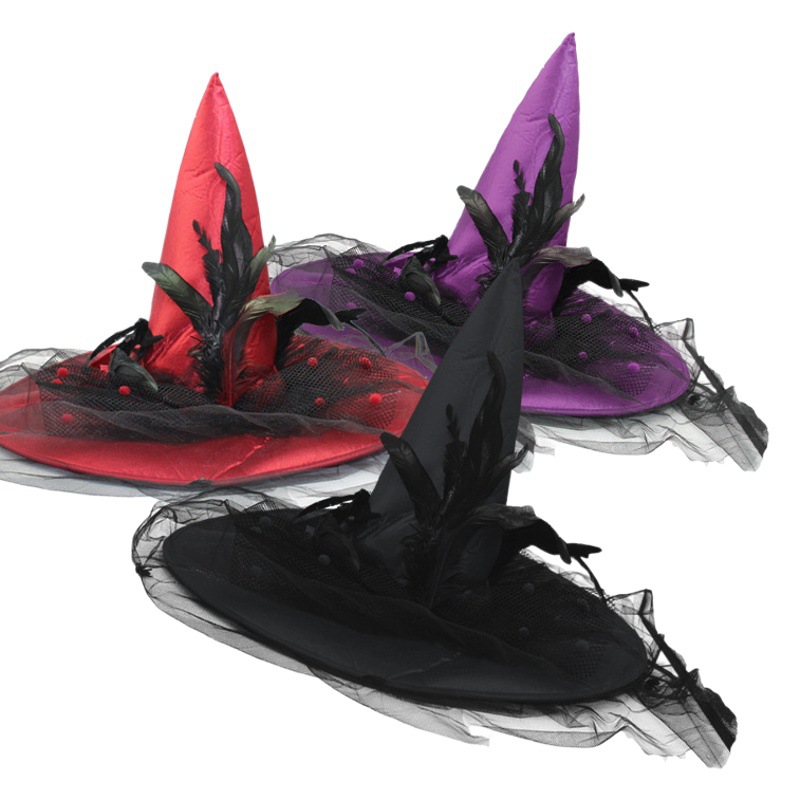 Halloween Pascua fantasma Festival decoraciones bruja sombrero nuevo vestido de lujo bola partido apoyos traje suministros