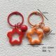 Colorful Hollow Five-pointed Star Acrylic Keychain Pendant Small Fresh Bag Headphone Case Hanging Pendant