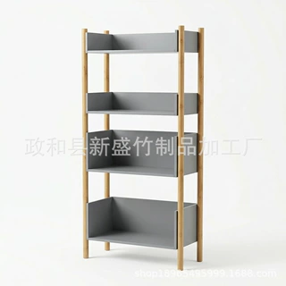 跨境亚马逊置物架落地多层收纳架简易书架储物架展示货架家用书柜