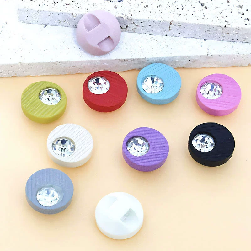 Кнопки из смолы со стразами для детской одежды, маленькие пуговицы, модные пуговицы для рубашек, запонки, пуговицы для шифоновых рубашек, аксессуары для одежды.