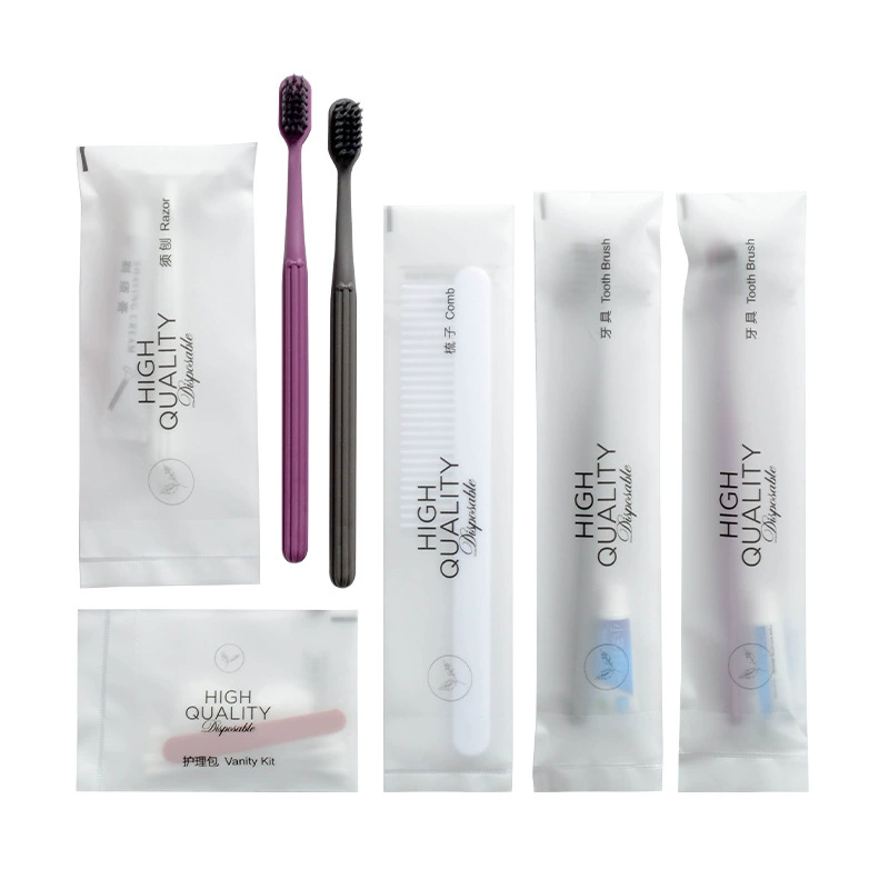 Disposable toothbrush for hotel, toothpaste, soft set