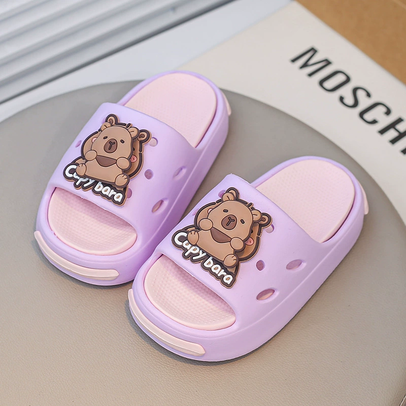 Children's slide, summer cartoon slippers, soft sole
