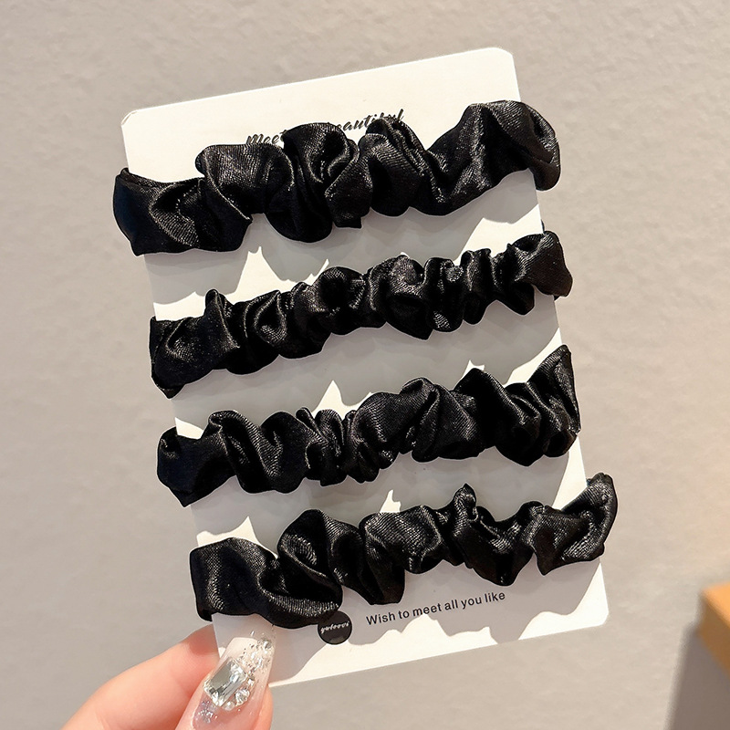 cordón de correa de goma sin costura, cordón de cabello de alta elasticidad, anillo de cabello duradero, cabello alto, cola de caballo fija, cuerda de cabello de bola