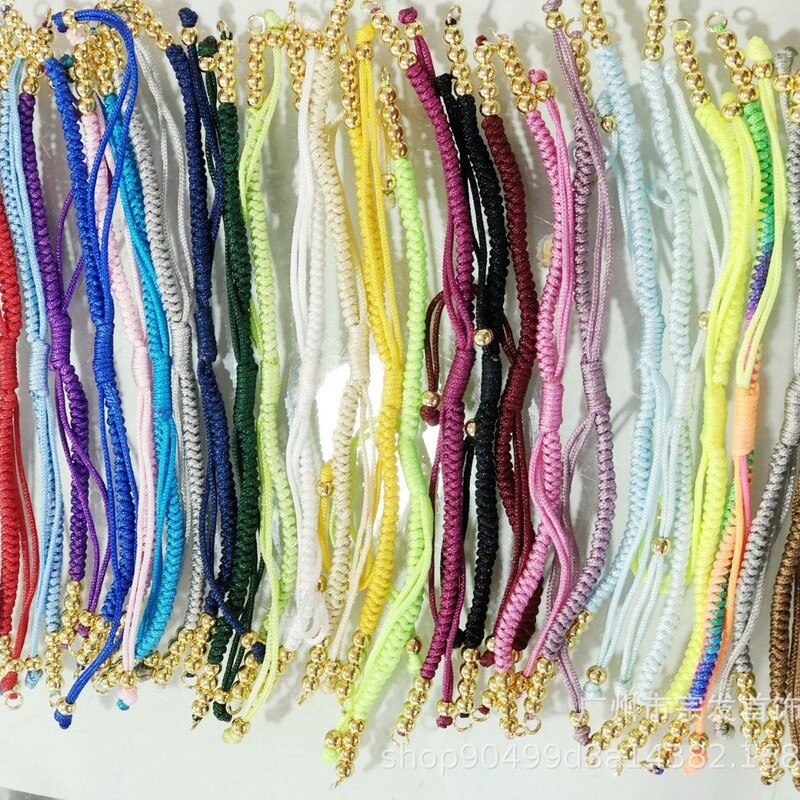 diy diamond knot + bead + loop adjustable length bracelet