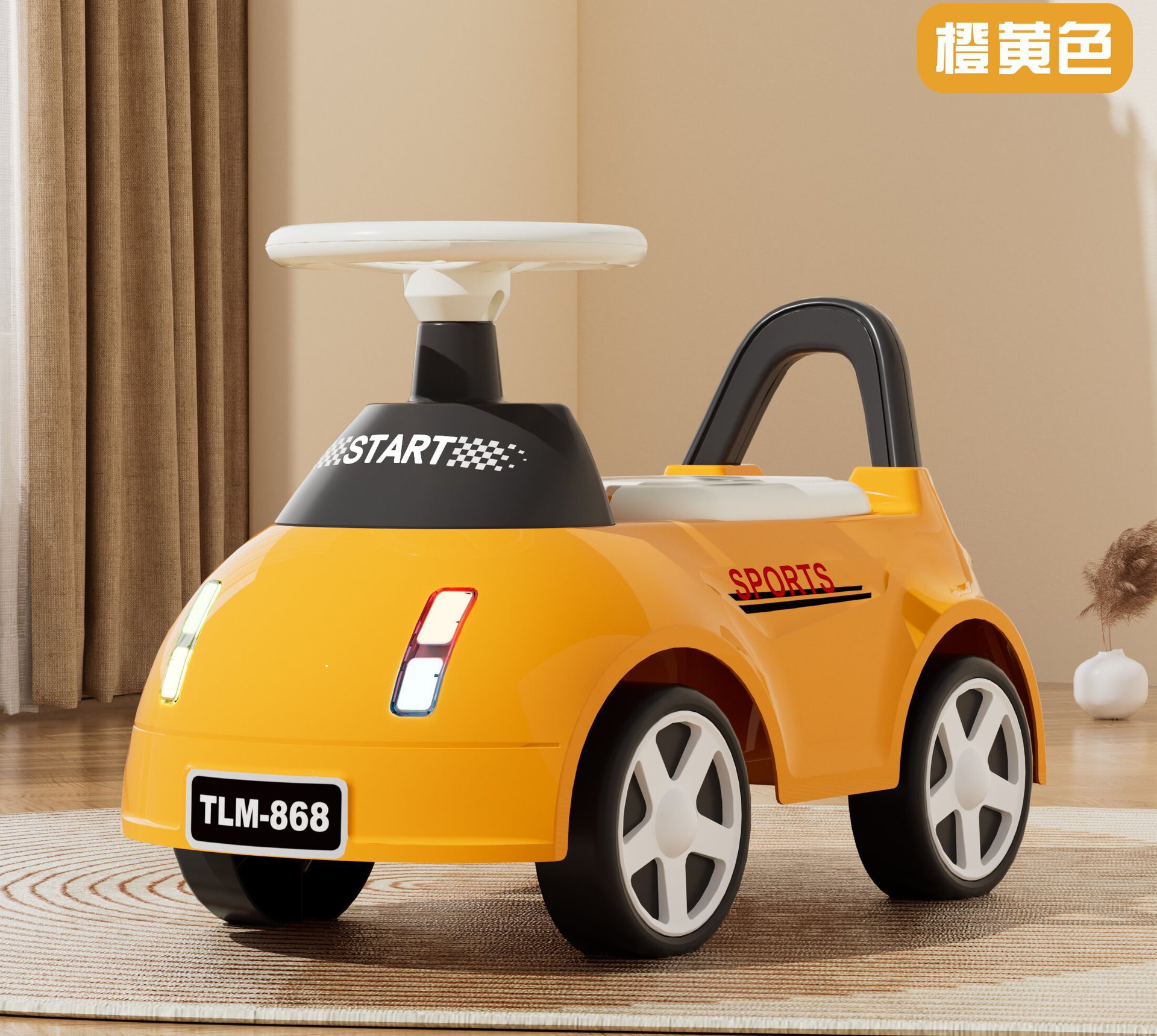 Patinetes infantiles de cuatro ruedas de torsión equilibración puzzle caminante de música iluminación patinaje para bebés de 1 - 3 años de edad