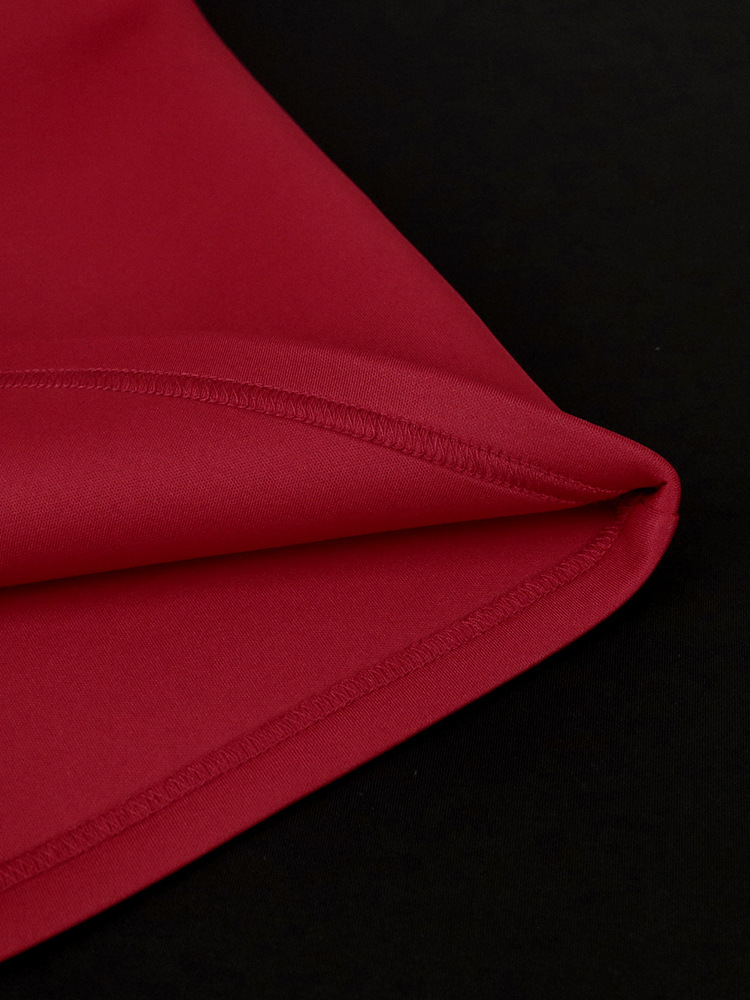 Women's Clothing deep V sexy low cut dress plus size ruffled banquet dress _voghion.com