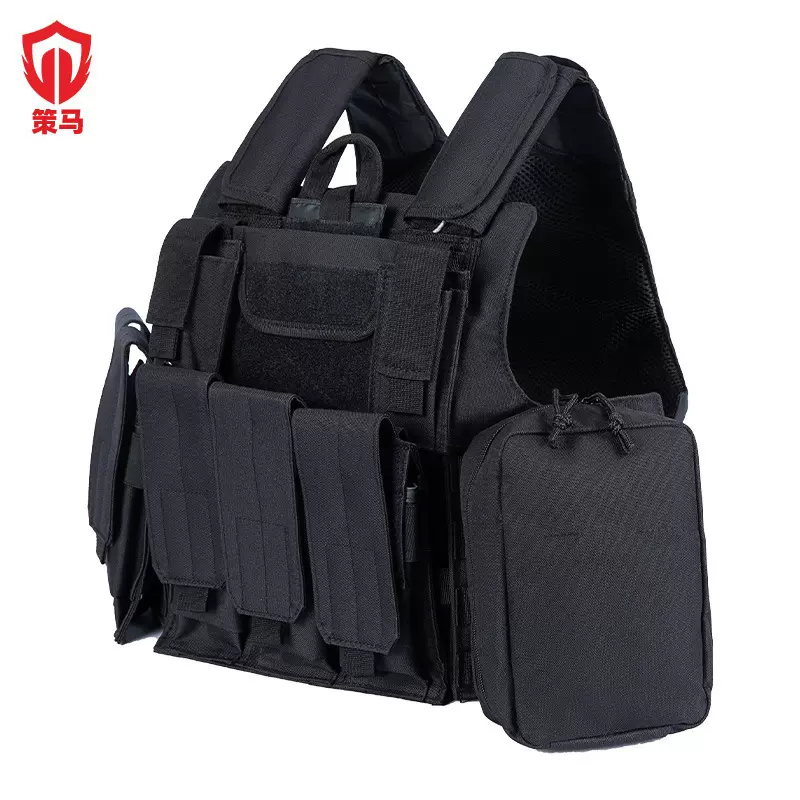 策马跨境新款迷彩战术背心快脱拆款户外CS马甲野外探险多功能装备