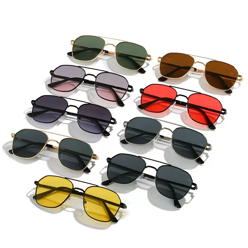 2022新款太阳镜外贸网红同款个性时尚眼镜男金属跨境墨镜厂家批发