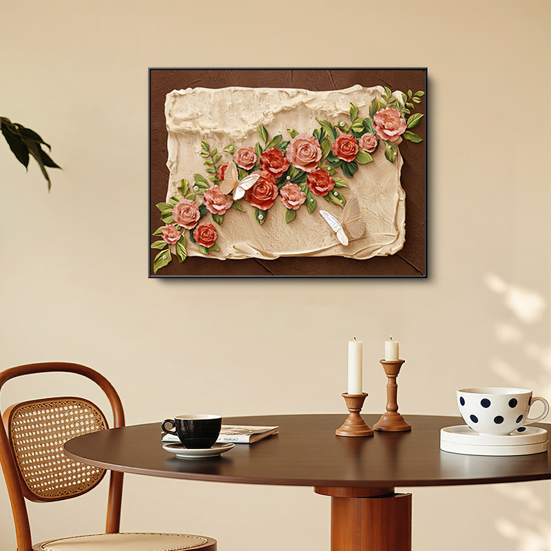 Medieval Style Rose Flower Electric Meter Box Decorative Painting Switch Box with Strong and Weak Current Box Hanging Painting Switch Box Ugly Mural Medieval Style Rose Flower Electric Meter Box Decorative Painting Switch Box with Strong and Weak Current Box Hanging Painting Switch Box Ugly Mural