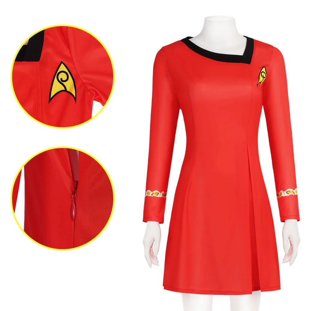 Звездный путь сериал COS Server Startrek оригинальная серия героиня униформа COSPLAY платье