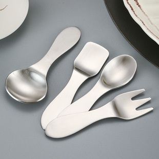 ✅ 304 Stainless Steel Sanded Coffee Stirring Spoon Dessert Spoon Mini Seasoning Spoon Fruit Spread Knife m