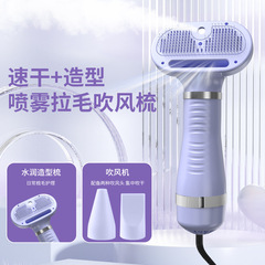 跨境专供宠物吹风机拉毛喷雾一体速干蓬松梳毛器猫咪狗清洁美容