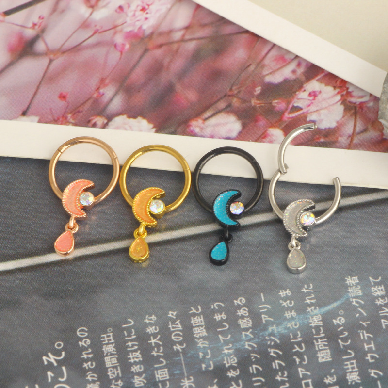 Labret piercing jewelry detail image