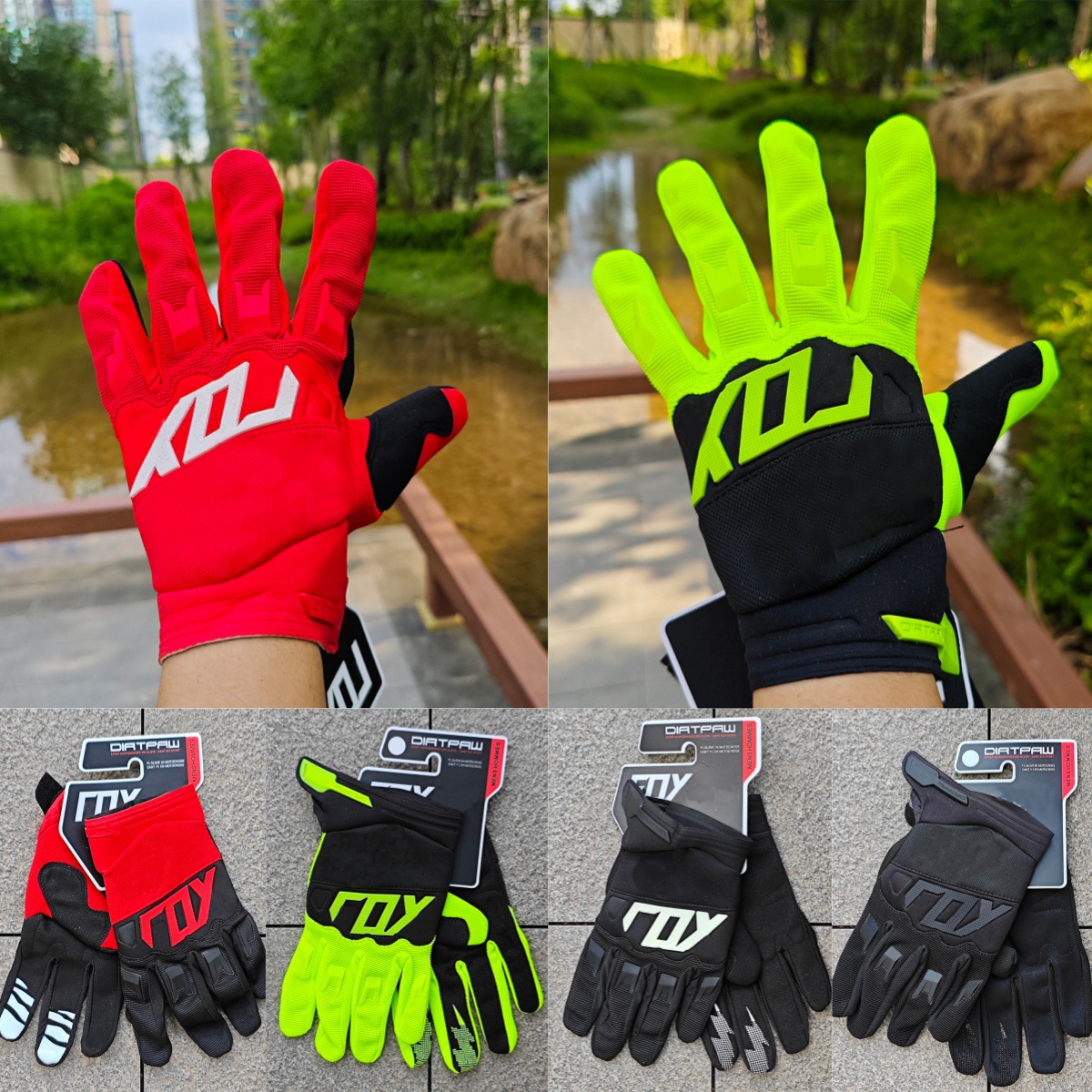 Gloves for Fishing, Non-Slip, Wear-Resistant, Motorcycle Riding, Mountain Climbing, Bicycle Off-Road Events, Summer Sun Protection Riding Gloves