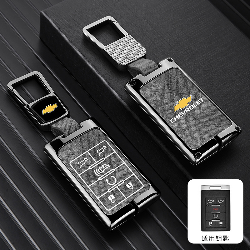 모델 D 6버튼 - 데님 패턴 [건쉘 그레이 가죽] + 사각버클