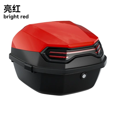 Motorcycle Safety Supplies – Trunk, Universal Thickened and Enlarged - xl-explorer-big-red-free-installation-accessories-single-tail-box