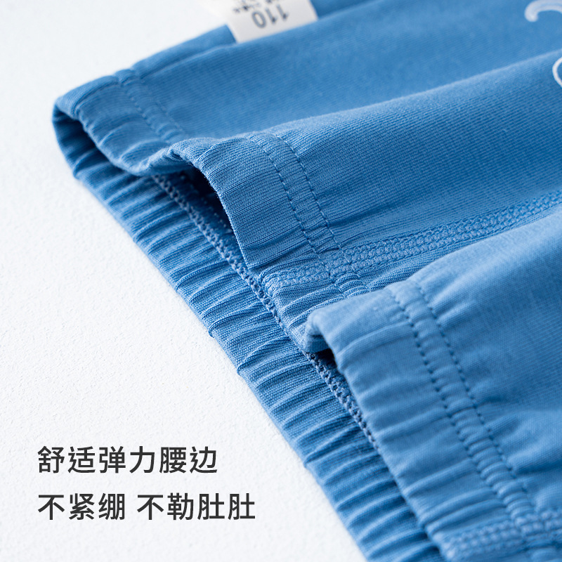 Un tipo de ropa interior de algodón puro para niños dibujos animados dinosaurio niño boxer verano niño pequeño y mediano niño antibacteriano niño cuadrangular al por mayor