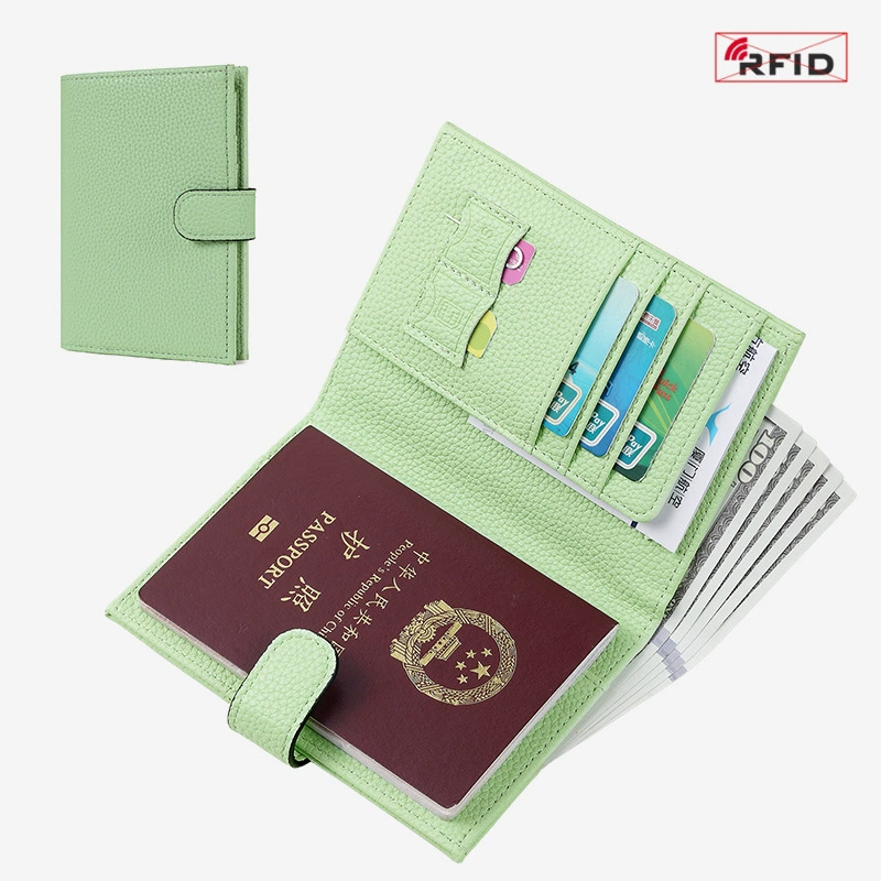Новая упаковка RFID-паспортная сумка кожаная текстура многофункциональный кошелек билет чемодан паспортный документ сумка для хранения для мужчин и женщин