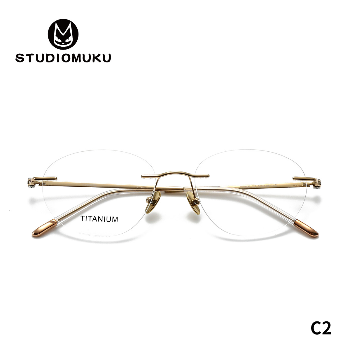 STUDIOMUKU gafas de madera cool, marcos de gafas sin marcos, gafas de negocios ultra ligeras y simples, marcos de gafas para hombres y mujeres