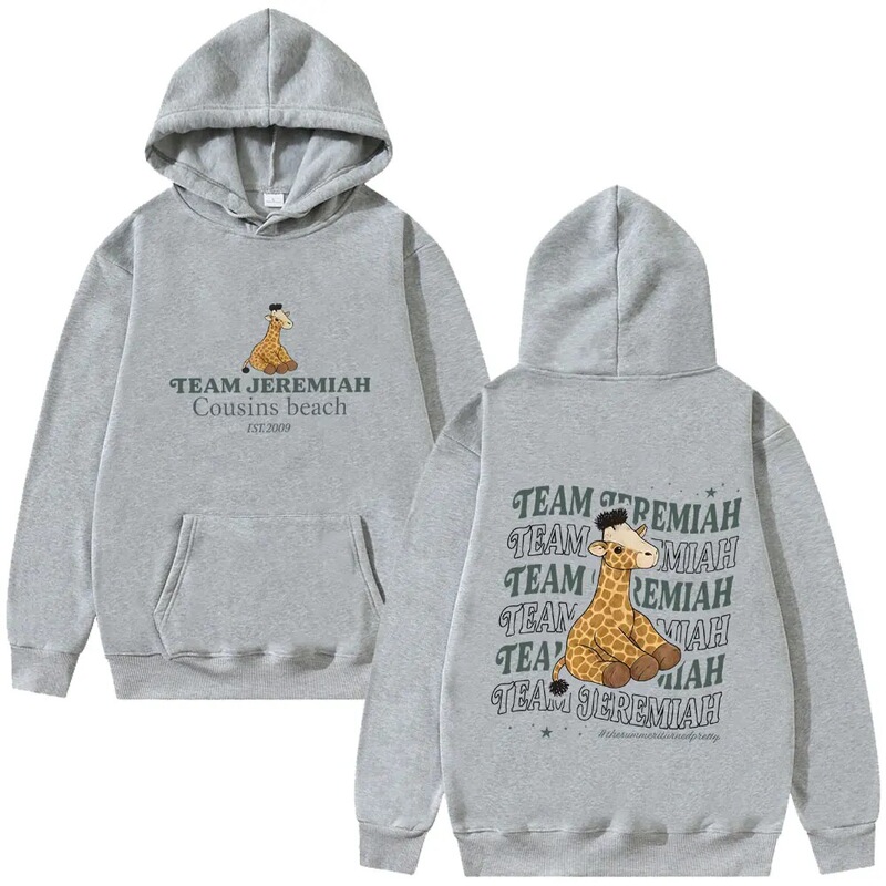 Tv Series Summer I Became a Beautiful Team Jeremiah Cousin Beach Giraffe Graphic Sweatshirt Men