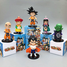七龙珠动漫手办盲盒孙悟空琪琪贝吉塔车载扭蛋机模型玩具蛋糕摆件
