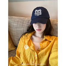 RL温网限定 Wimbledon全亚麻刺绣衬衫女夏季显瘦衬衣