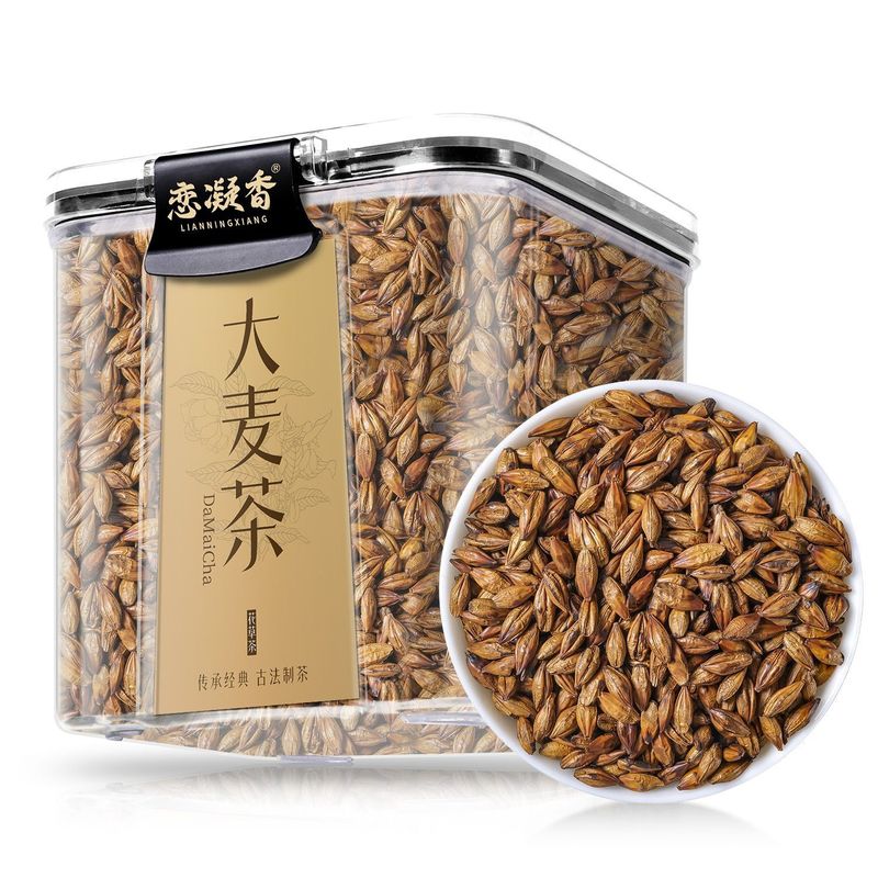 恋凝香大麦茶精选大颗粒新鲜正宗大麦炒熟浓香泡水喝的花草茶罐装|undefined