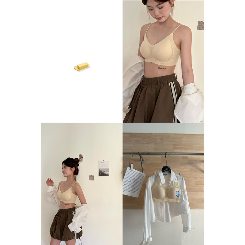 2218山茶花凉感超薄无痕内衣女软支撑固定舒适吊带美背背心式文胸|undefined