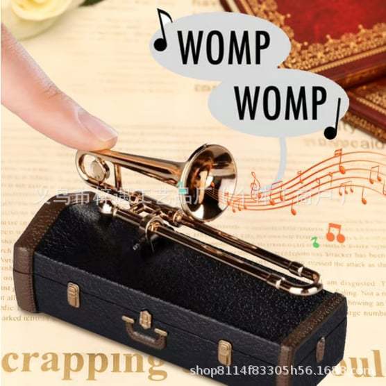 クロスボーダー新品Sad Trombone悲しいトロンボーンミニ置物|undefined