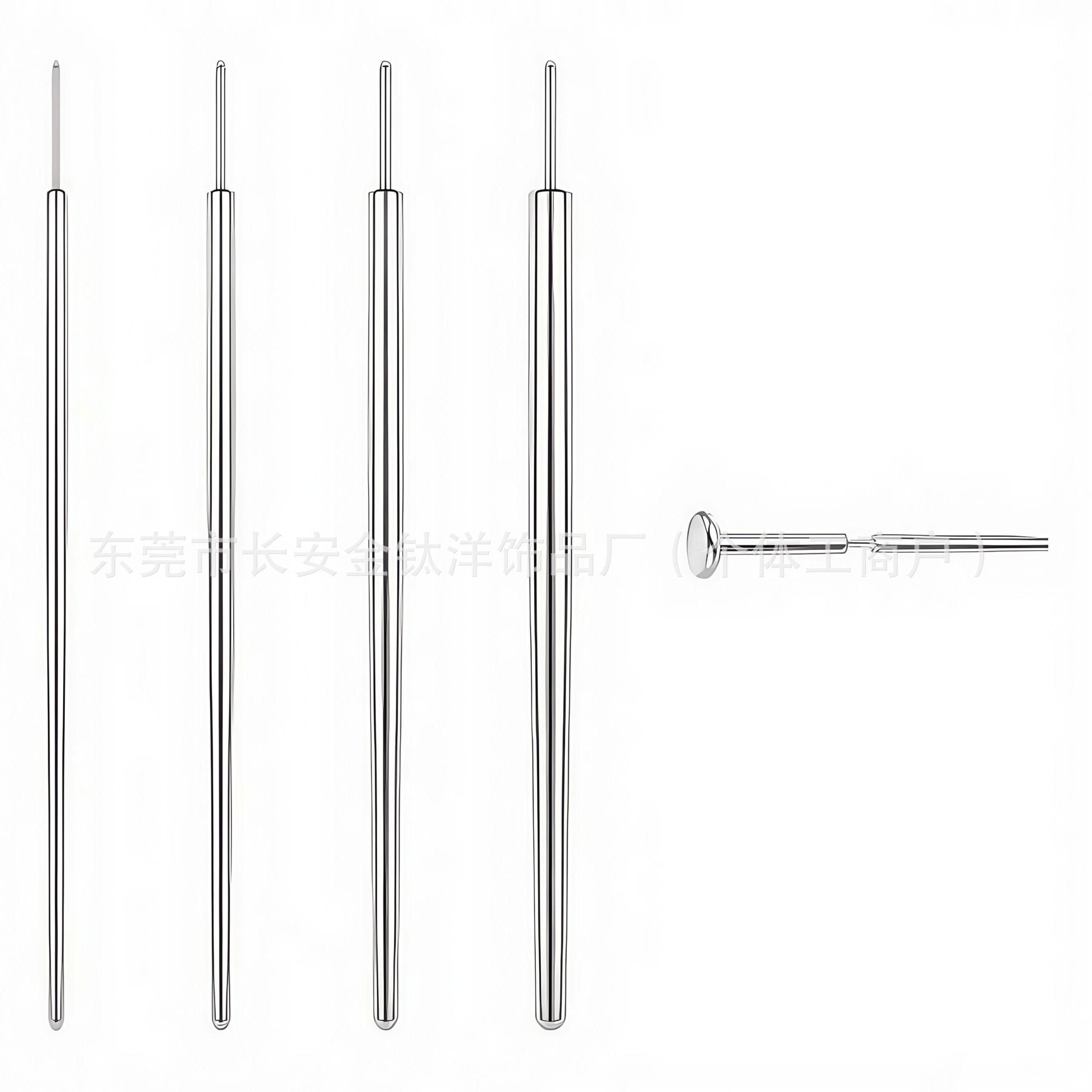 Stainless Steel Piercing Guide Pin External Thread Insertion Needle for 14G Body Jewelry Tool detail image 7