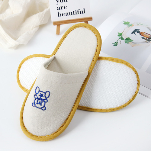Children's slippers disposable hotel B&B family room home hospitality non-slip thickened cartoon children's shoes