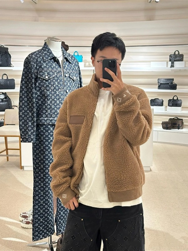 天花板品质25SS潮牌新款驴家绒面泰迪束腰夹克外套男女明星同款潮|undefined
