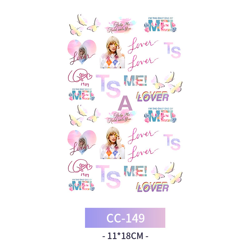 Transfronterizo en stock al por mayor de halloween colorido mariposa tatuaje pegatinas simulación sangrienta cicatriz pegatinas divertidas pegatinas impermeables