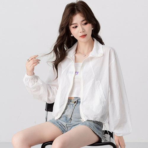 Lapel Short-Sleeve Women's Summer New Casual Loose Hem Drawstring Top Coat for Petite Women