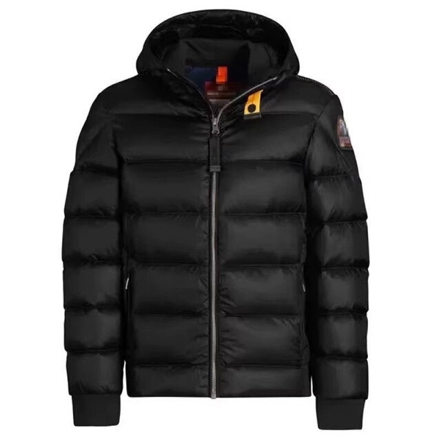 Cross-Border High-End Version Men's Trendy Quilted down Jacket with Hood and Zipper, Thickened White Duck down Jacket Wholesale