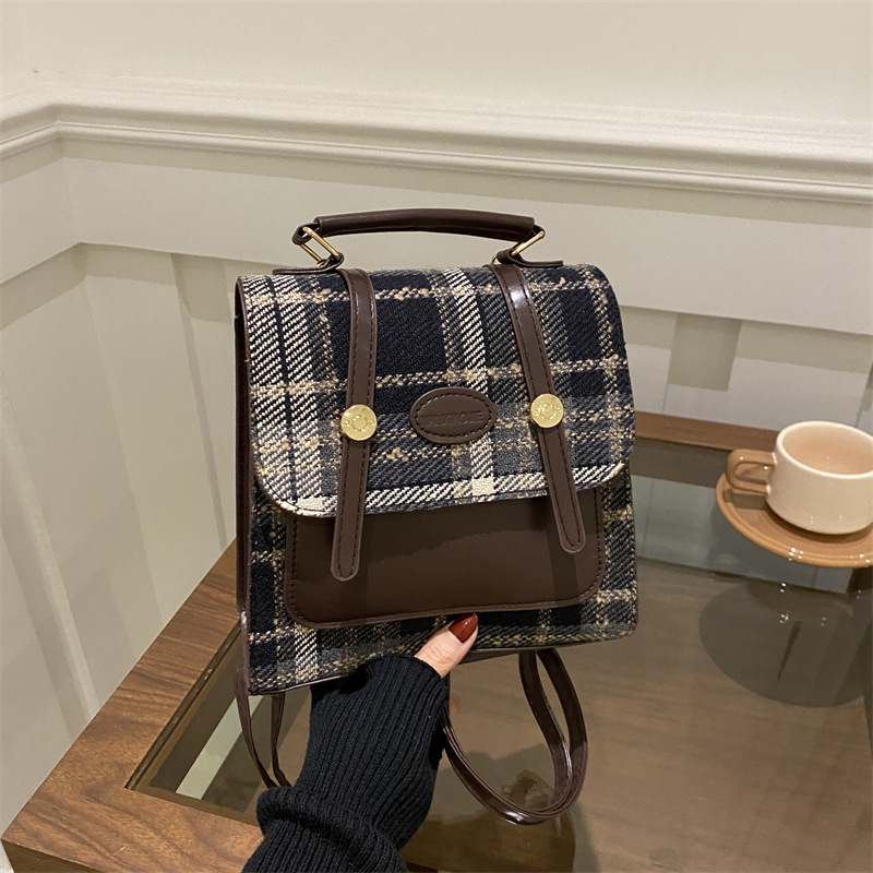 Mochila de cremallera de nicho de alto nivel para mujeres 2024 nueva moda mochila de damas para estudiantes multicolor de hombro