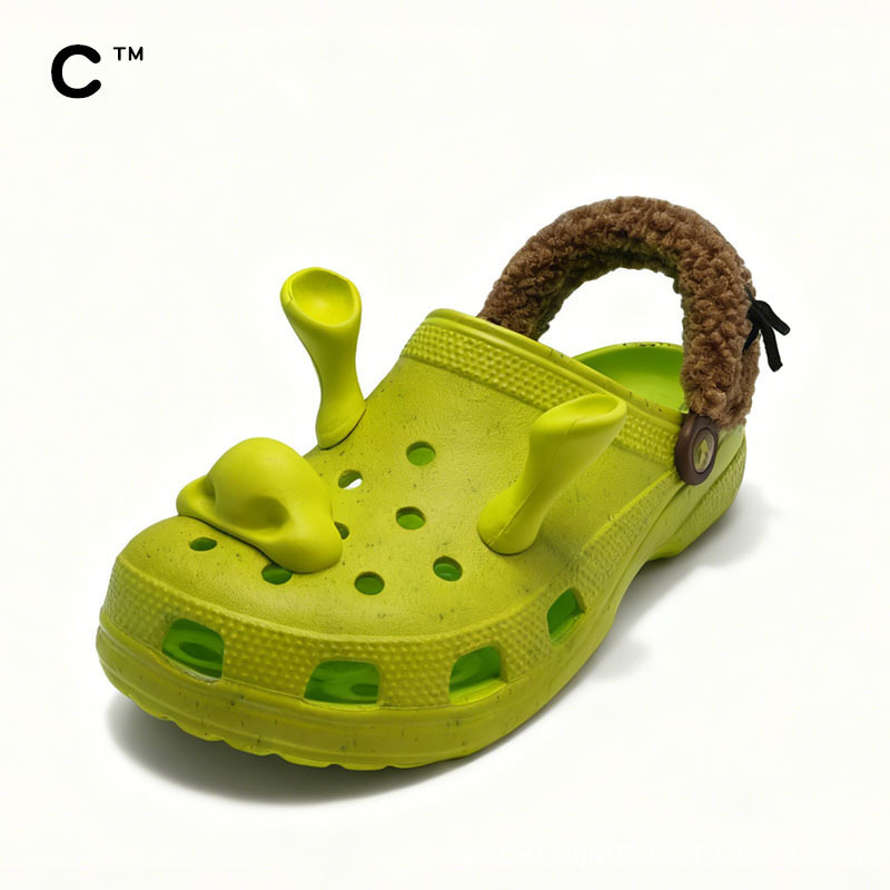 Cross Monster Inc. Shrek Croc Shoes Collaboration Edition Beach Sandals and Slippers