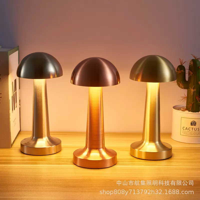 亚马逊爆款LED复古酒吧台灯酒店户外床头护眼灯USB触摸充电小夜灯