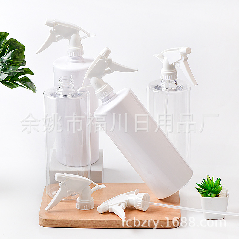 现货塑料PET瓶配A枪喷雾瓶直射手扣式喷枪园艺灌浇壶1000ML平肩
