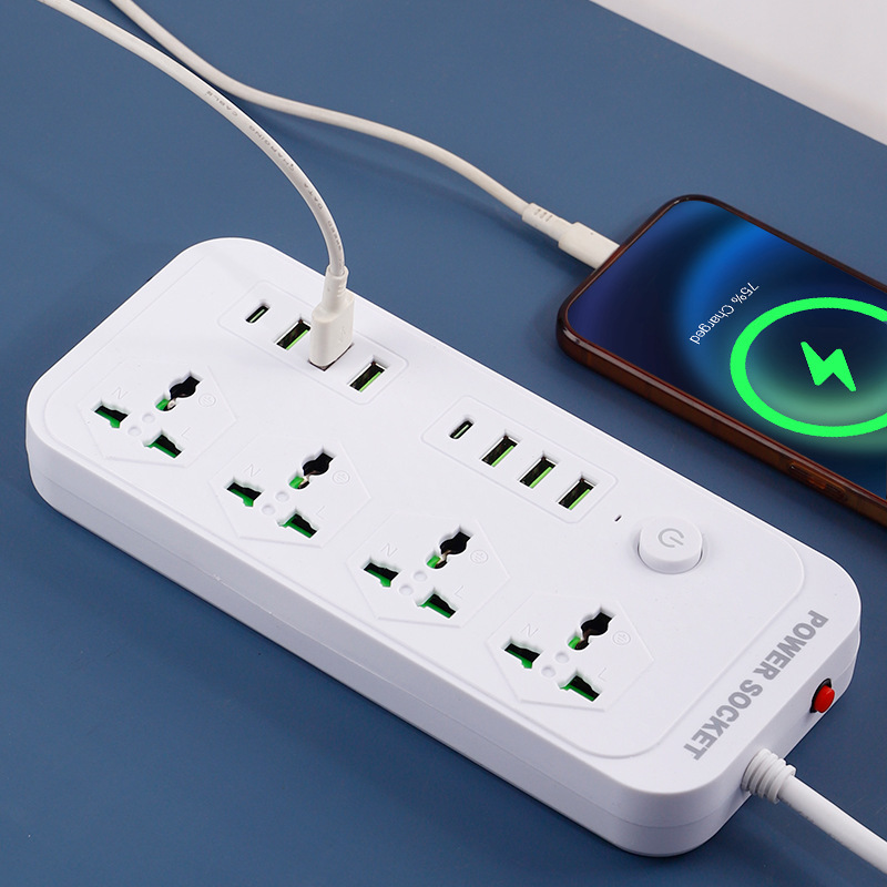 Exportación en el extranjero supermercado enchufe digital TYPE-C caja de regalo caja de color embalaje enchufe